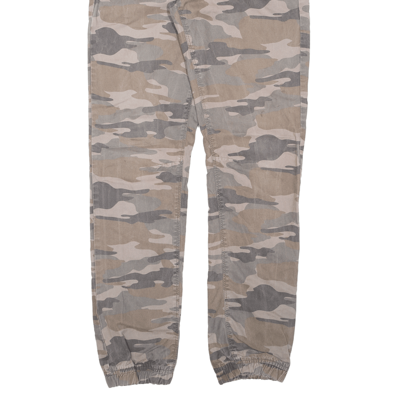 HERE THERE Undivided Camo Boys Trousers Green Regular Tapered W30 L29