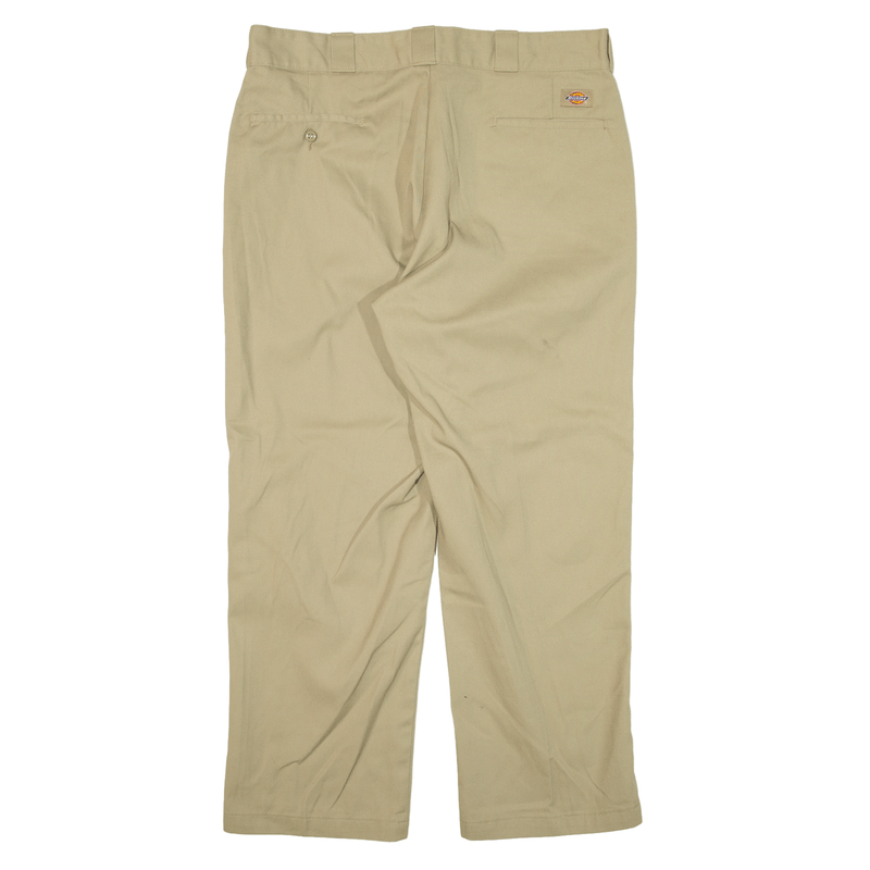 DICKIES 874 Workwear Trousers Beige Regular Straight Mens W35 L28