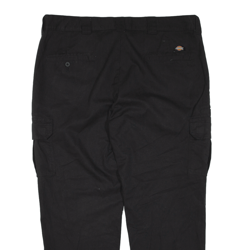 DICKIES Cargo Workwear Trousers Black Regular Straight Mens W42 L30