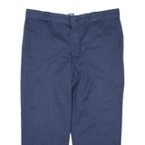 DICKIES 874 Workwear Trousers Blue Regular Straight Mens W36 L26