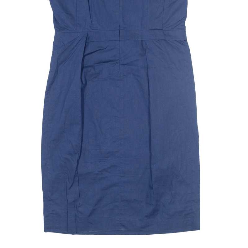 HUGO BOSS Katalin Womens Pencil Dress Blue Sleeveless Knee Length UK 8