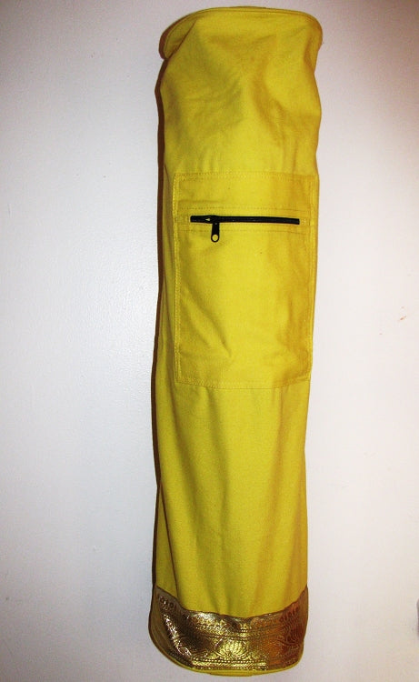 Yoga Bag - OMSutra Golden Saree Lace Mat Bag