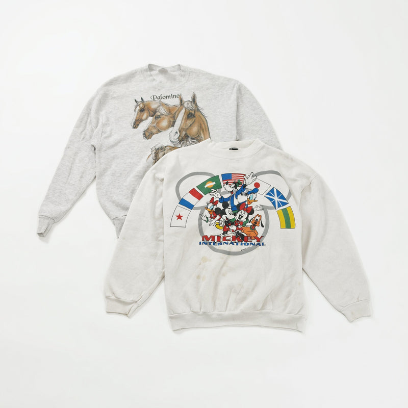 Authentic Vintage Crewneck Sweatshirts | Set of 2