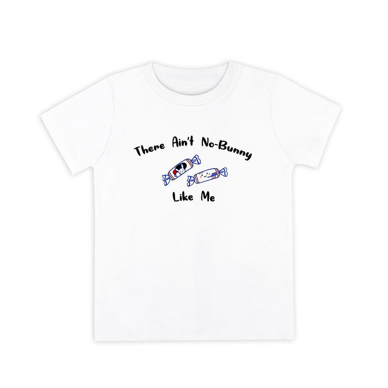 the wee bean organic cotton kids tee t-shirt in white rabbit candy bunny new sizes