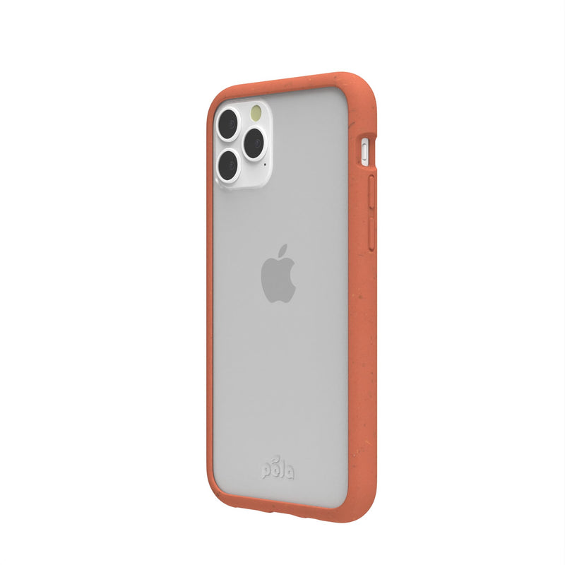Clear iPhone 11 Pro Case with Terracotta Ridge