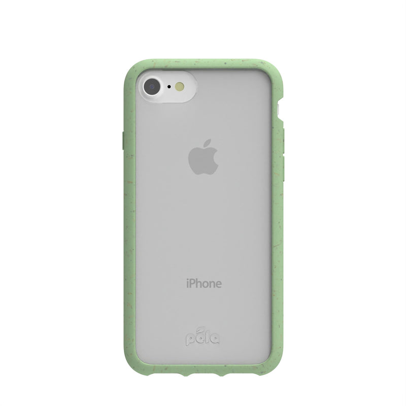 Clear iPhone 6/6s/7/8/SE Case with Sage Green Ridge