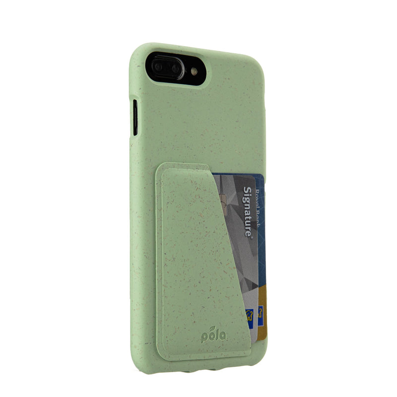 Sage Green iPhone Plus Wallet Case