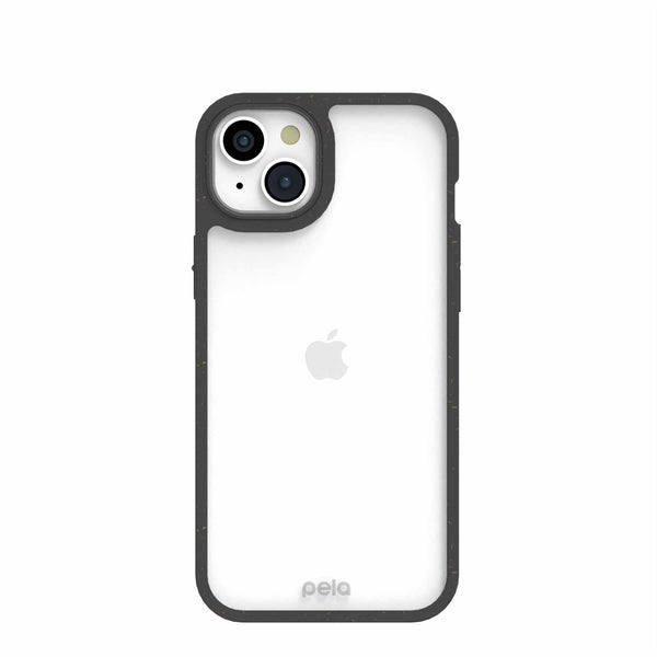 Clear iPhone 15 Plus Case with Black Ridge