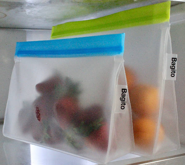 Bagito Reusable Zip-Em Kitchen Storage Bags - Medium