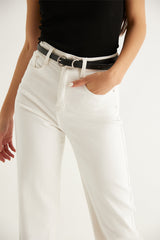 Straight white jeans India