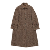 Aquascutum Coat - XL Brown Wool