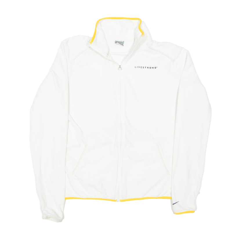 NIKE Livestrong Fleece Jacket White Womens XL