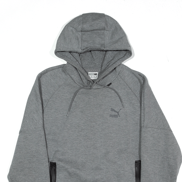 PUMA Hoodie Grey Pullover Mens S