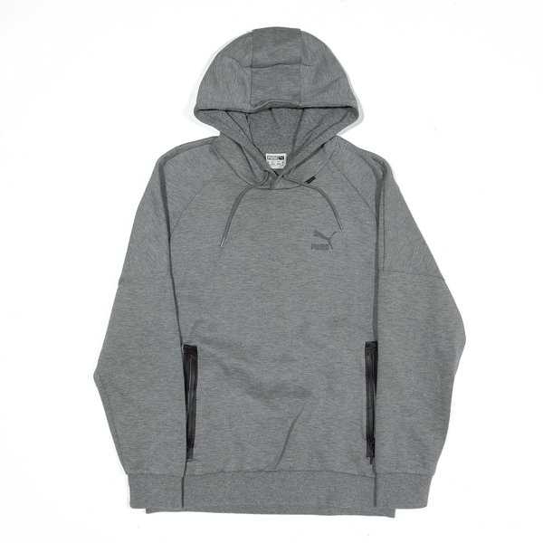 PUMA Hoodie Grey Pullover Mens S