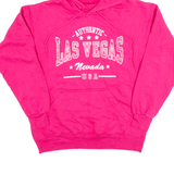 Las Vegas, Nevada Hoodie Pink Pullover Womens S