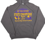 PORT&COMPANY State Champions Bayfield High school Football Hoodie Grey Pullover Mens L