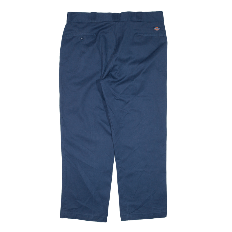 DICKIES 874 Workwear Trousers Blue Regular Straight Mens W38 L29