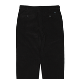 IZOD Corduroy Trousers Black Regular Straight Mens W36 L34