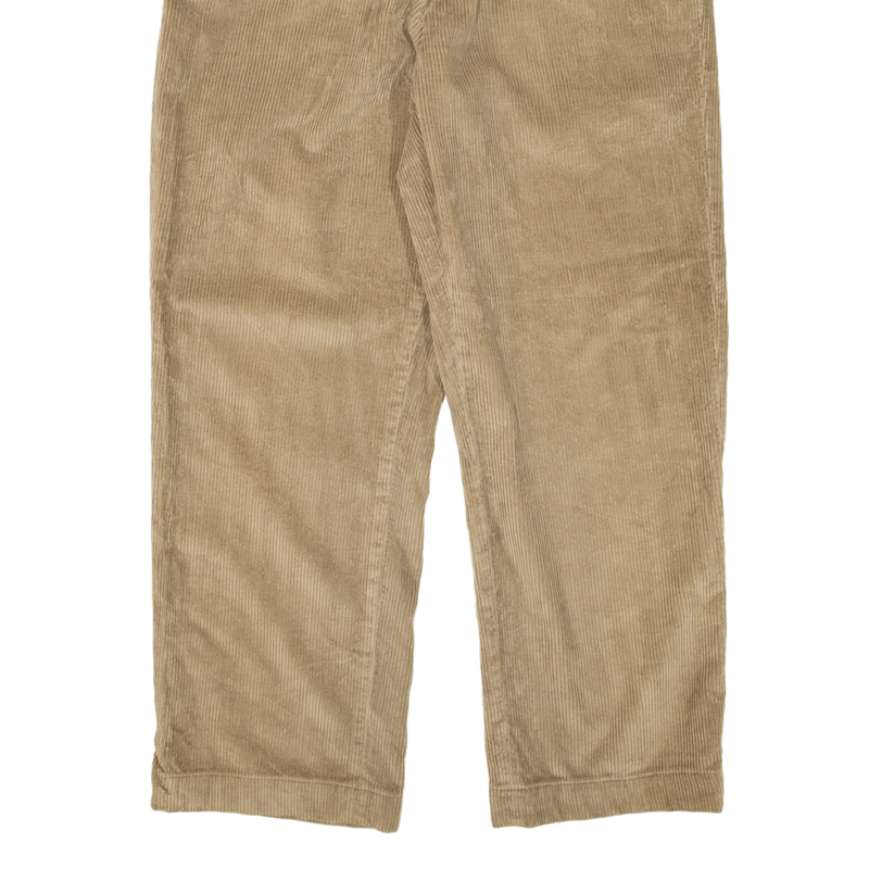 NAUTICA Corduroy Trousers Beige Regular Straight Mens W33 L26