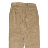 NAUTICA Corduroy Trousers Beige Regular Straight Mens W33 L26