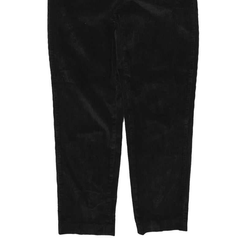 HUNT CLUB Corduroy Trousers Black Regular Tapered Womens W28 L30