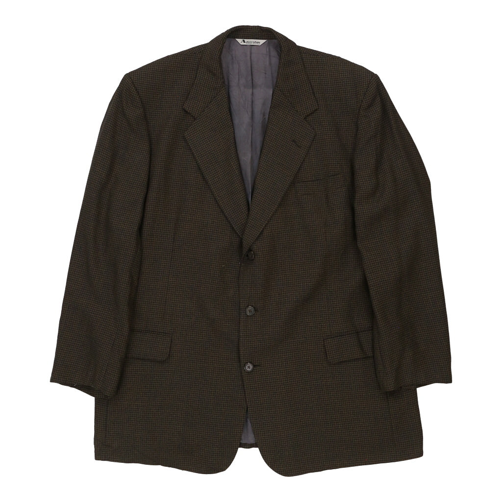 Aquascutum Blazer 2XL Brown Wool Cerqular