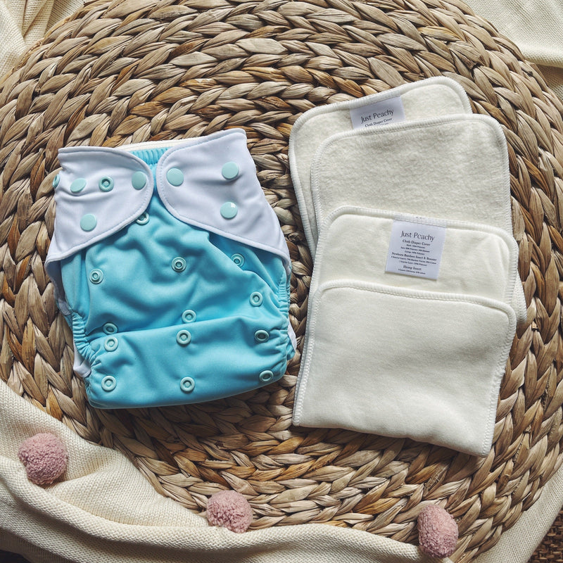 Cloth Diapers - Classic Collection - Single Diaper Set + Inserts