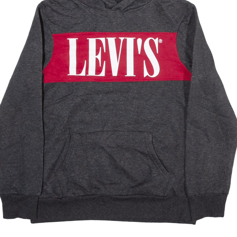 LEVI'S Hoodie Grey Pullover Boys L