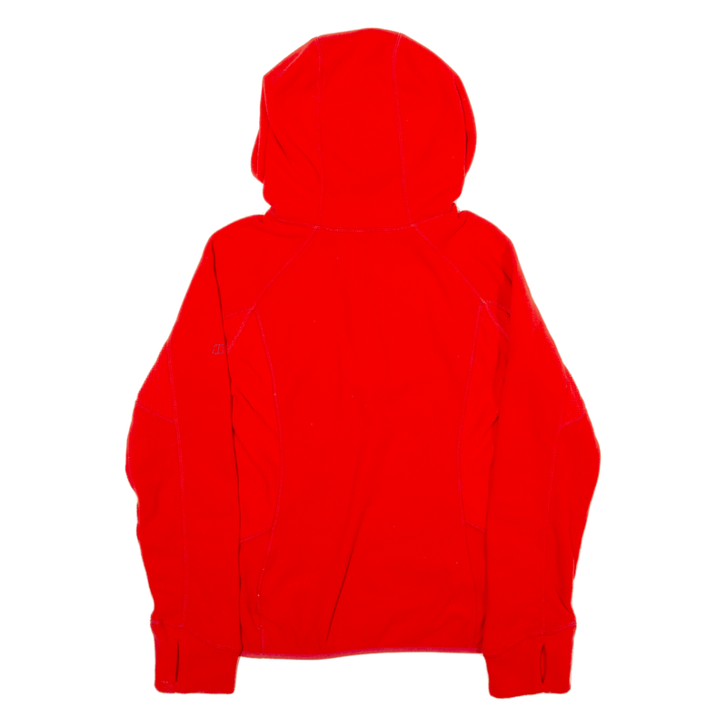 BERGHAUS Hoodie Red Pullover Womens UK 10