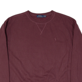 POLO RALPH LAUREN Womens Sweatshirt Maroon M