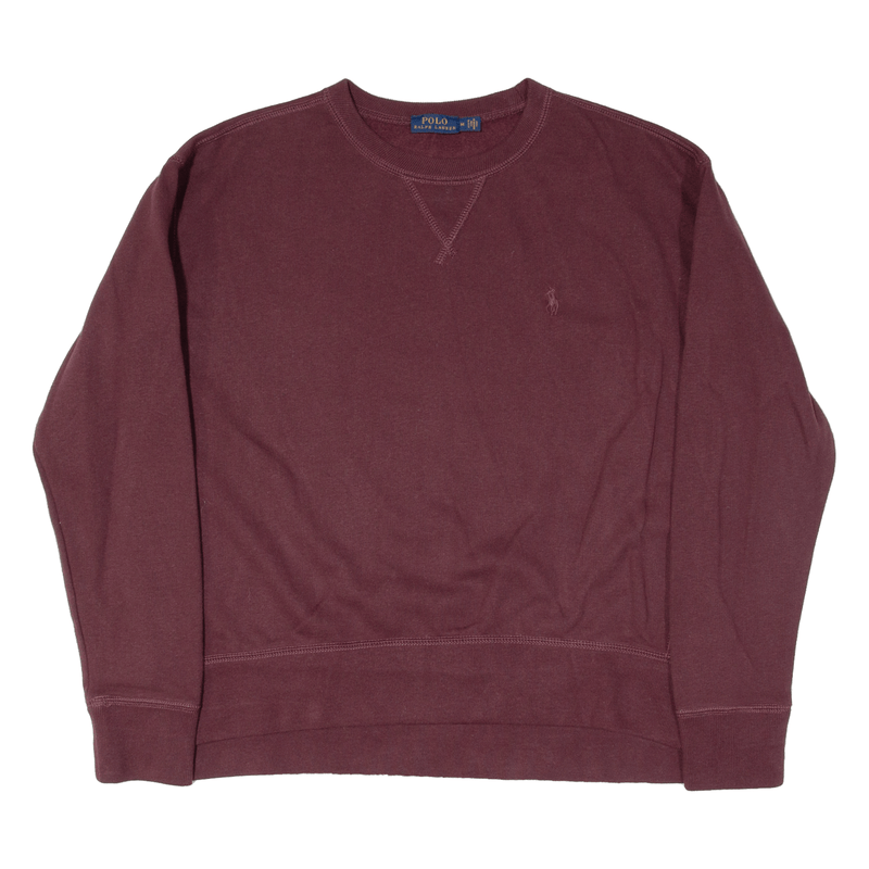 POLO RALPH LAUREN Womens Sweatshirt Maroon M