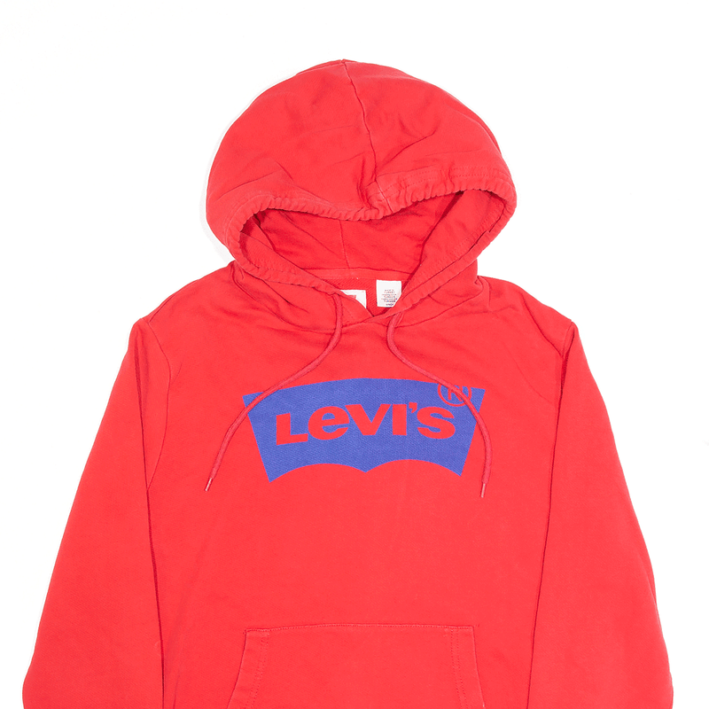LEVI'S Red Pullover Hoodie Mens S