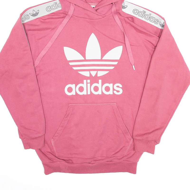 ADIDAS Sports Pink Pullover Hoodie Womens XS