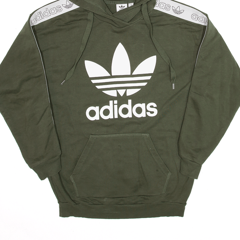 ADIDAS Sports Green Pullover Hoodie Womens S