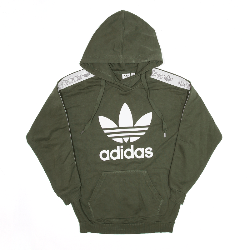 ADIDAS Sports Green Pullover Hoodie Womens S
