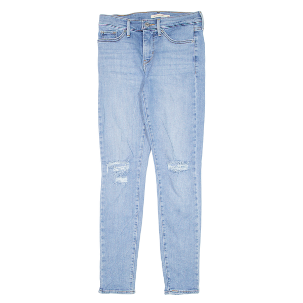 LEVI'S 311 Shaping Distressed Jeans Blue Denim Slim Skinny Stone Wash Womens W26 L28