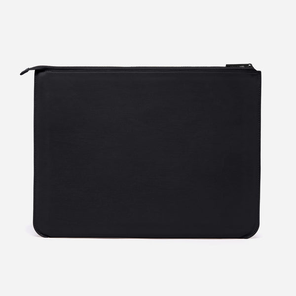 Martello Laptop Case- Large pouch in Black Onyx back