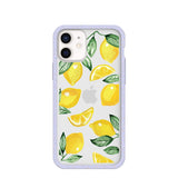 Clear Lemon Fizz iPhone 12 Mini Case With Lavender Ridge