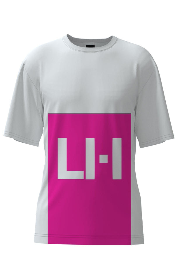 LH Logo T-shirt in White & Pink