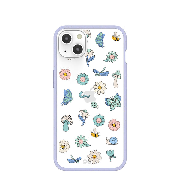 Clear Little Friends iPhone 13 Case With Lavender Ridge