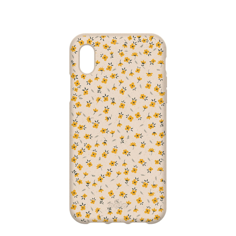 Seashell Little Yellow Flowers iPhone XR Case