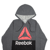 REEBOK Hoodie Grey Pullover Mens M