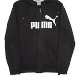PUMA Sports Black Full Zip Hoodie Womens M