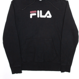 FILA Sports Black Pullover Hoodie Mens S