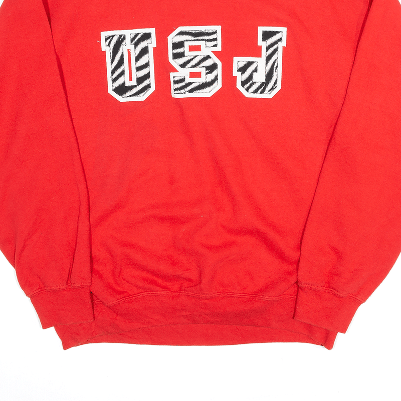 GILDAN USJ Embroidered Red Sweatshirt Mens M