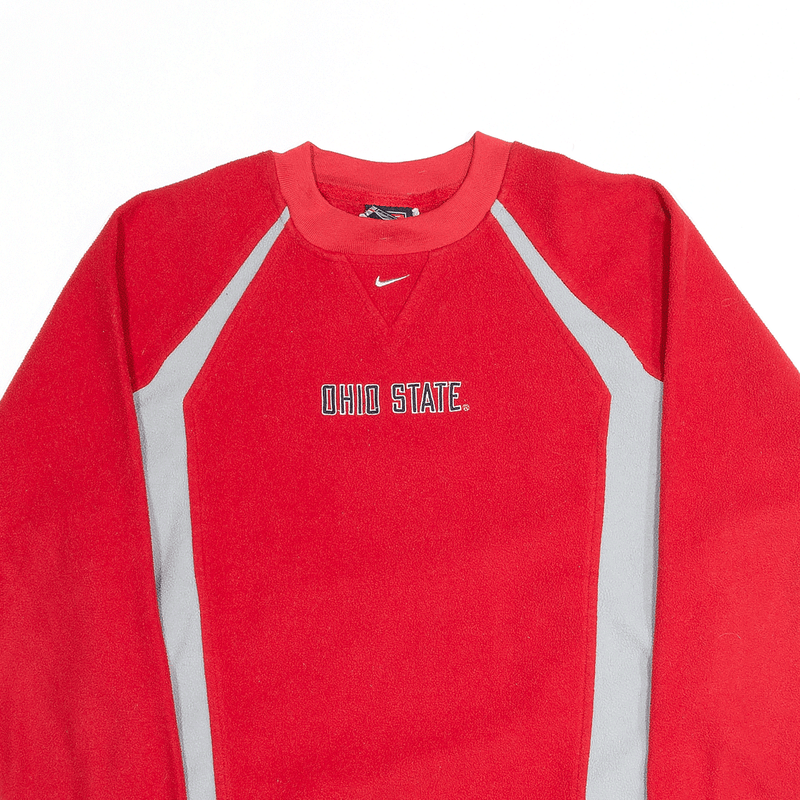 NIKE Ohio State Embroidered Red USA Sweatshirt Boys S