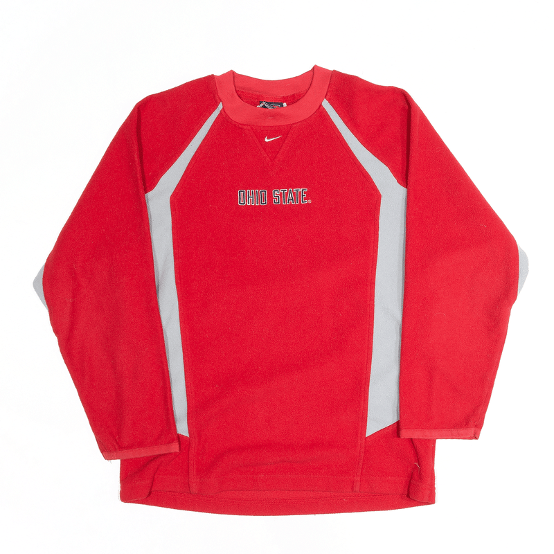 NIKE Ohio State Embroidered Red USA Sweatshirt Boys S