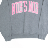 GEAR Nub's Nob Ski Resort Neon Logo Grey USA Sweatshirt Mens S