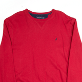 NAUTICA Embroidered Red Sweatshirt Mens XL