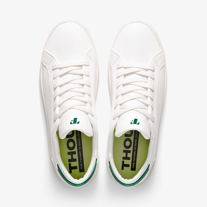 Men's Lace Up | White-Wakame